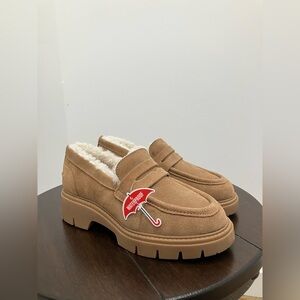 Blondo Women’s Tan Suede Loafers